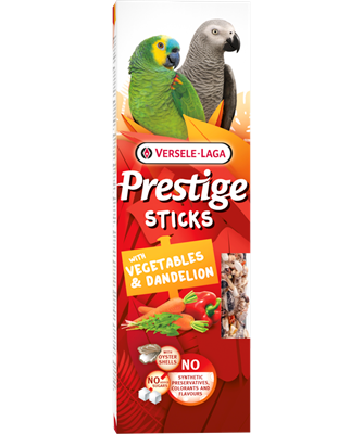 Sticks pour perroquets aux légumes & pissenlit