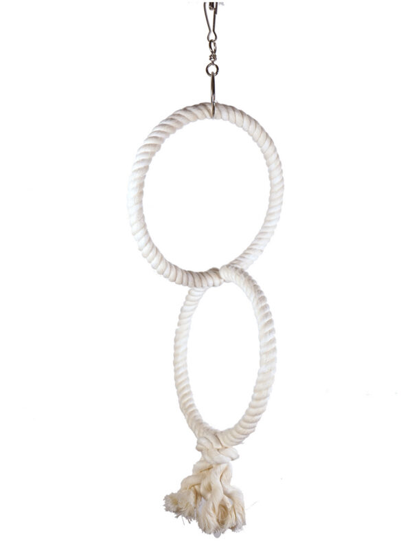 Anneau de corde double en coton 32/14 cm